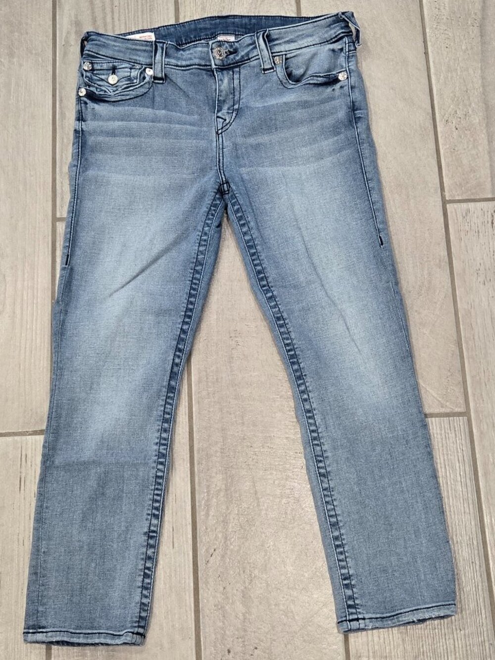 True Religion Halle MidโRise Capri Womenโs Jeans โ Blue โ Size 30